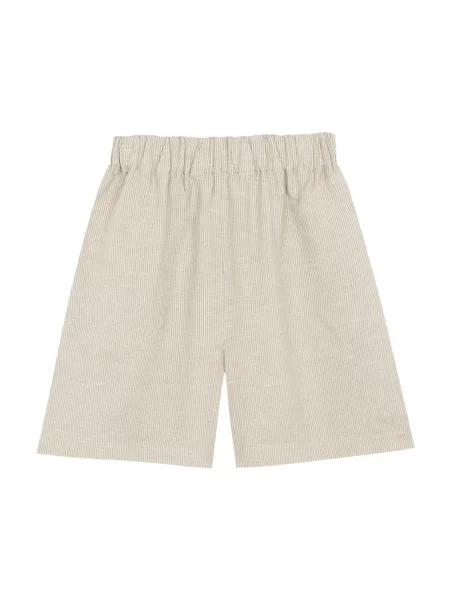Lniane szorty Cortana w paski szare