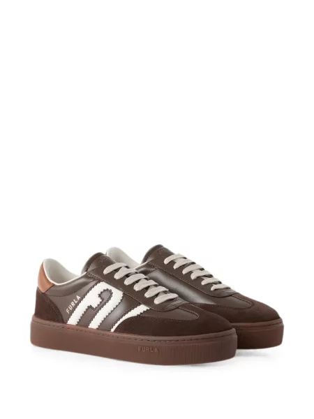 Sneakerși Furla maro