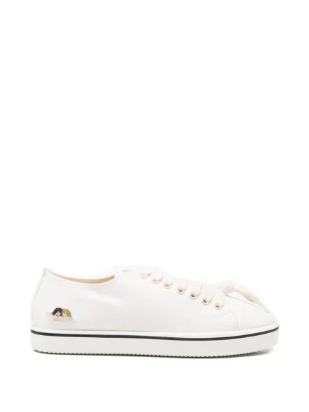 Sneakerși Fiorucci din canvas alb