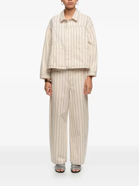 Pantaloni Bimba Y Lola cu dungi cu picior lat