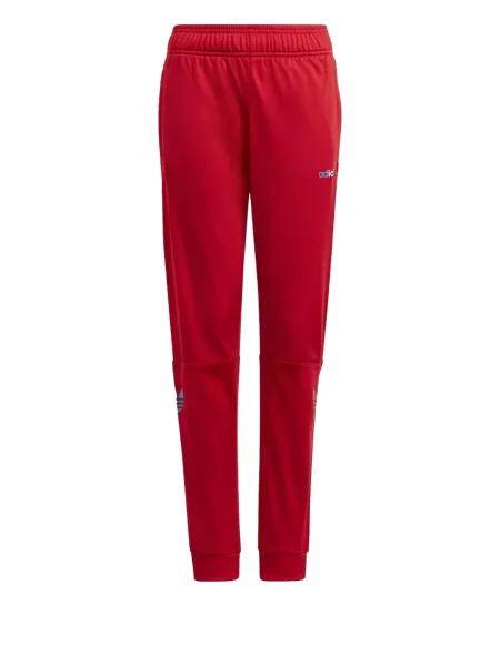 Pantaloni Adidas din fleece cu dungi albastru