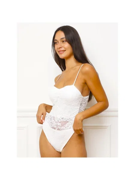 Top La Modeuse alb