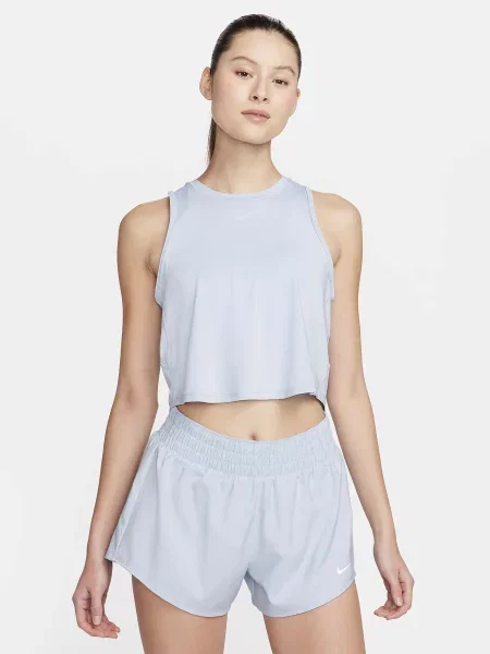 NIKE One Classic Df Crp Tank Майка спортивна Поліестер/спандекс блакитний