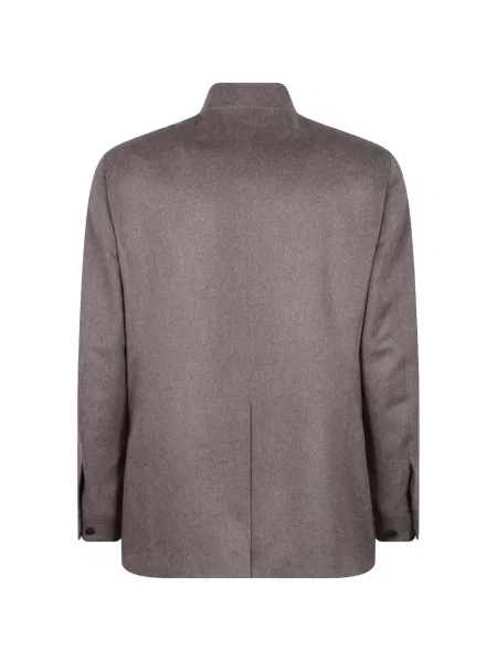 Gulerat palton Lardini gri