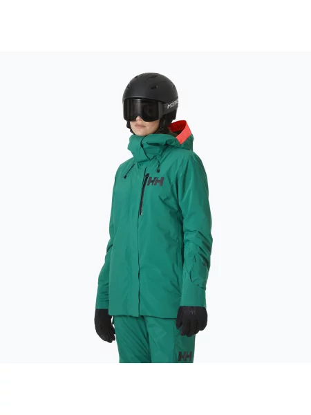 Geacă de schi pentru femei Helly Hansen Powshot emerald