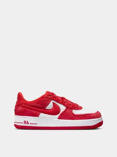 Дитячі Кеди низькі NIKE AIR FORCE 1 текстиль червоний