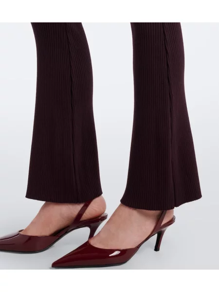 Pantaloni Courreges tricotate evazate