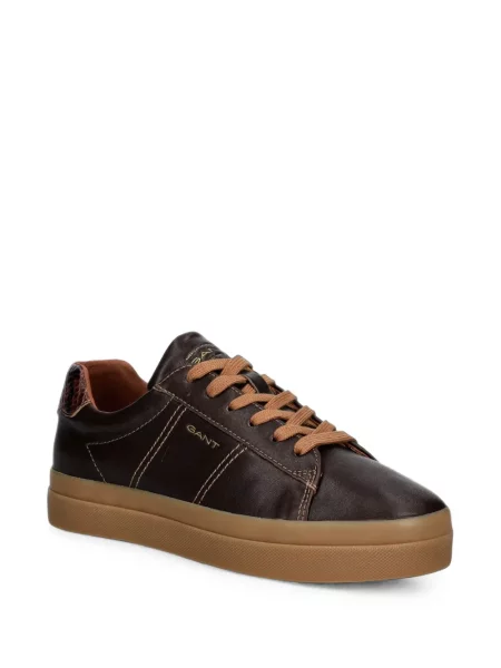 Sneakerși Gant cu model piele de șarpe maro