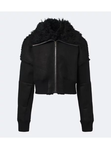Decupat geanta de piele Rick Owens negru