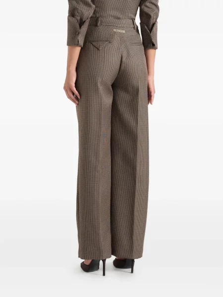 Pantaloni croiți Manière De Voir cu model pepito maro