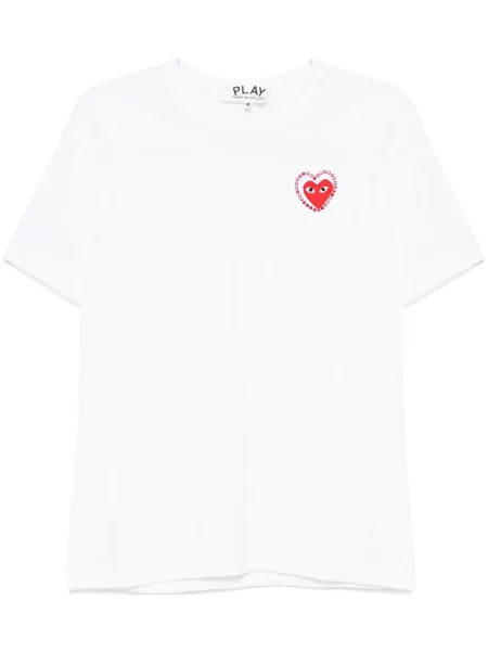 Tricou Comme Des Garcons Play alb