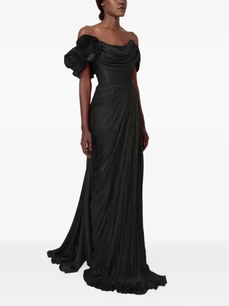 Rochie maxi Iris Serban de costum negru