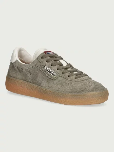 Napapijri sneakers pentru bărbați din piele întoarsă verde