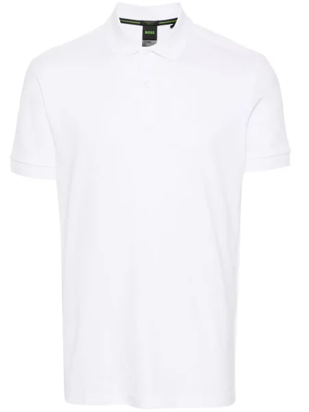 Polo Boss cu imagine alb
