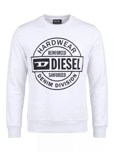 DIESEL Pulover S-GIR alb