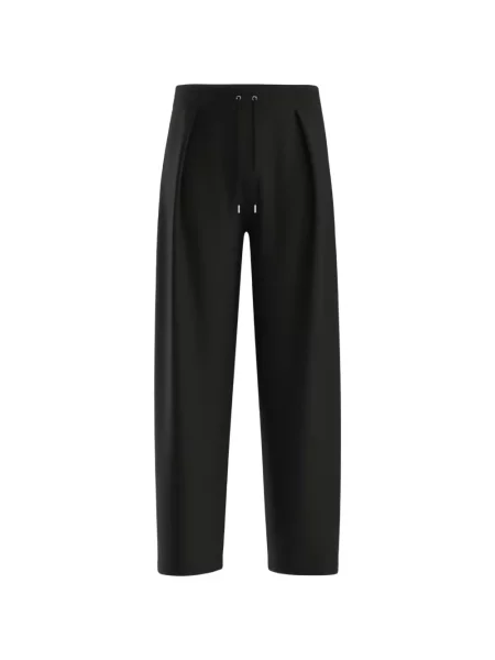 Pantaloni Hugo alergare cu autograf cu cordon negru
