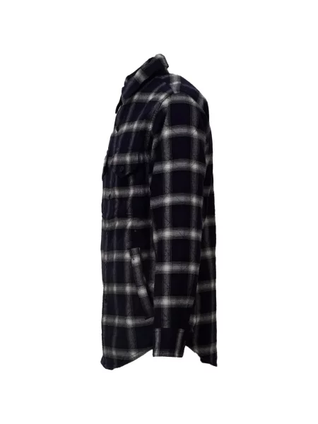 Matlasat cămașă Filson de flanelă albastru