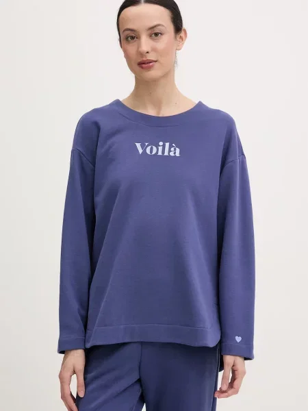 United Colors of Benetton longsleeve piżamowy z bawełną