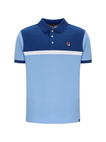 Tricou polo Fila cu autograf albastru