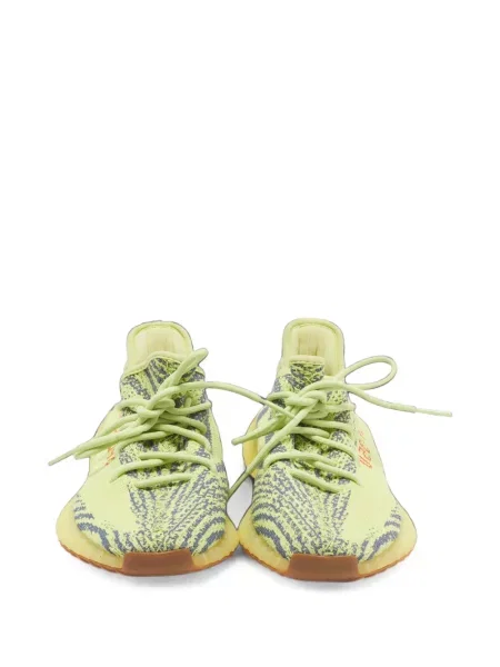 Sneakerși Adidas Yeezy cu șireturi din dantelă galben