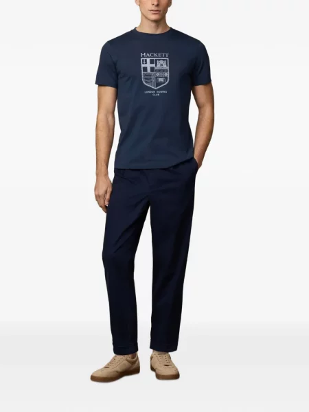 Tricou Hackett cu imagine albastru