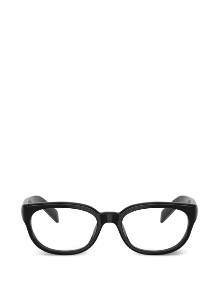 Ochelari de soare ovali Prada Eyewear negru