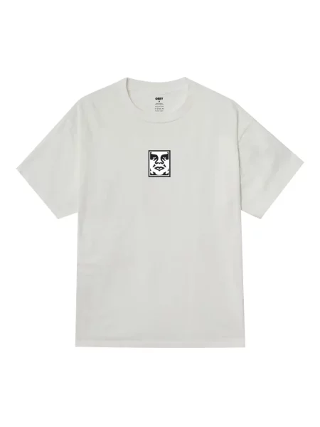 Tričko Obey s potiskem bílé