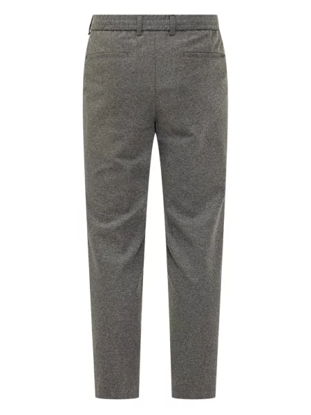 Pantaloni Boss de flanelă cu cordon gri