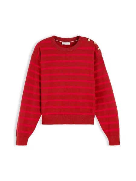 TOMMY HILFIGER Pulover / cranberry roșu