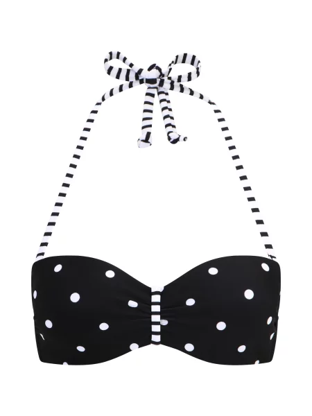 S.Oliver Sutien costum de baie Audrey / negru alb