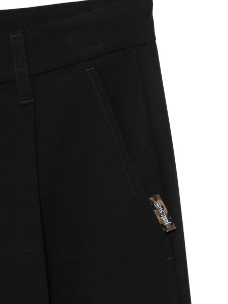 Kalhoty Just Cavalli s autogramem černé