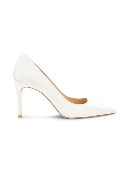 Czółenka Stuart Weitzman skórzana beżowa