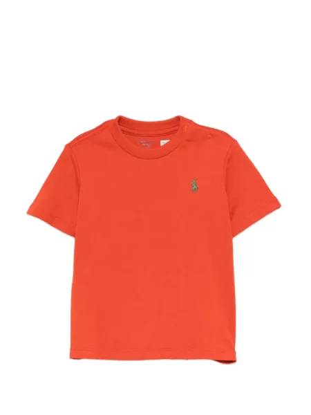 Koszulka polo dziecięca Polo Ralph Lauren pomarańczowa