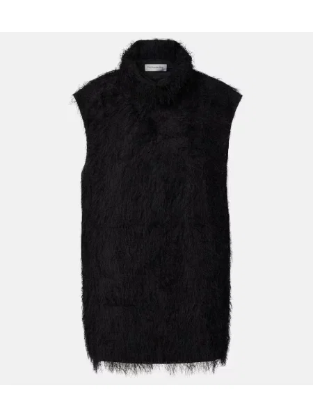 Rochie The Frankie Shop cu franjuri negru