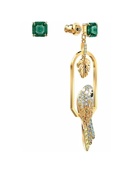 Kolczyki Swarovski w serca żółte
