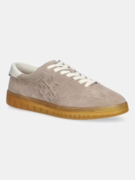 Tory Burch sneakers din piele întoarsă Phoenix Sneaker bej