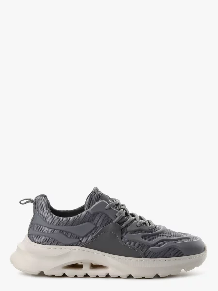 Кожаные кроссовки Leberdes серые