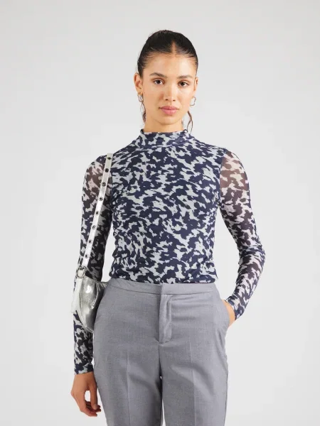 ONLY Tricou ONLERICA bleumarin / murdar alb