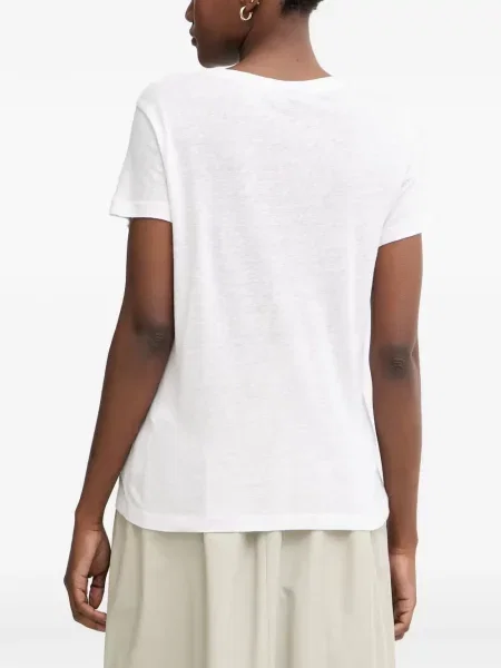 Scurt tricou Armani Exchange cu imagine alb
