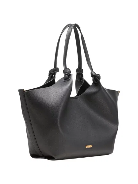 Shopper kabelka Dkny z ekologickej kože čierna