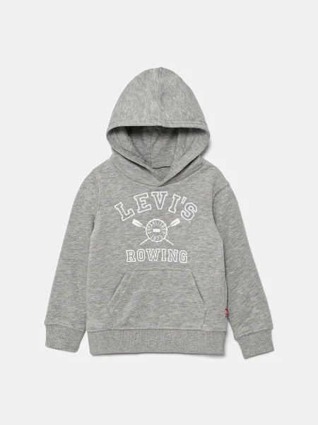 Levi's Dětská mikina VARSITY ROWING HOODIE šedá