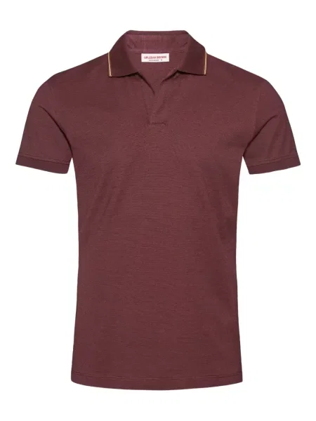 Scurt tricou polo Orlebar Brown roșu