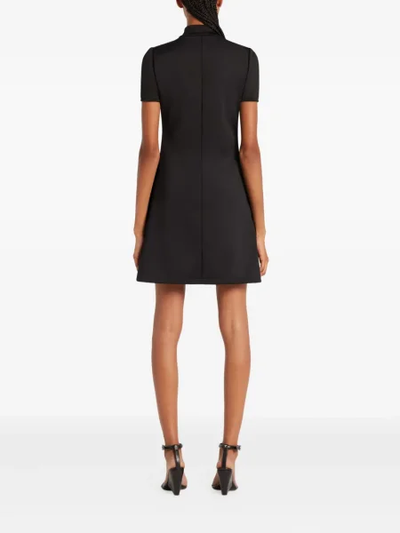 Rochie mini Courreges scurtă de costum negru