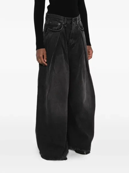 Blugi cu picior larg R13 negru
