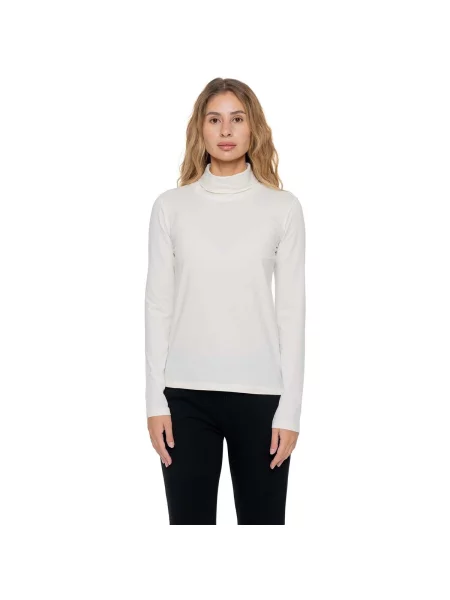 Tricou Leone 1947 cu guler înalt alb