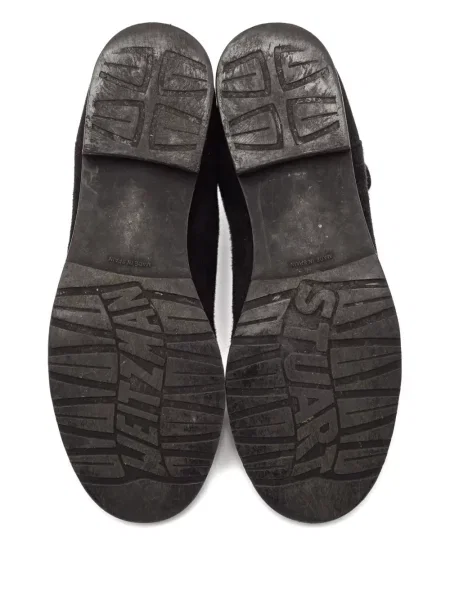 Cizme scurte Stuart Weitzman din piele de căprioară negru