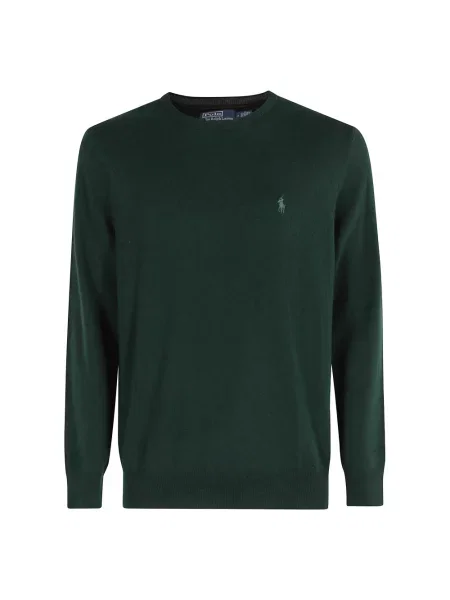 Sweter Polo Ralph Lauren z logo zielony