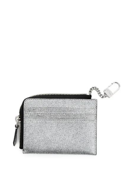 Portofel Marc Jacobs din piele argintiu