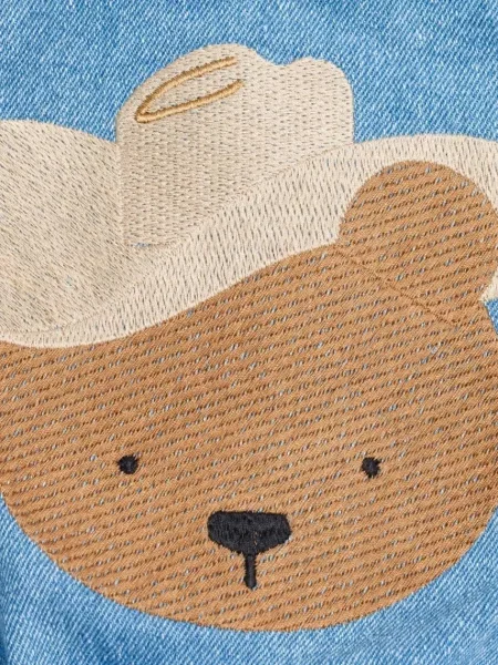 Donsje Дитячий комбінезон з бавовною Lard Denim Jumpsuit Western Bear