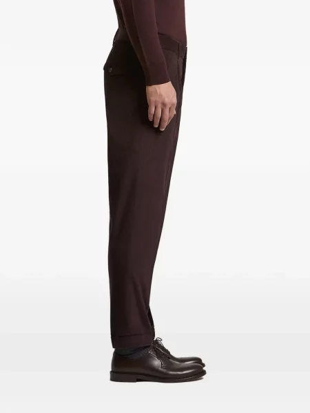 Pantaloni Peserico de catifea cord maro